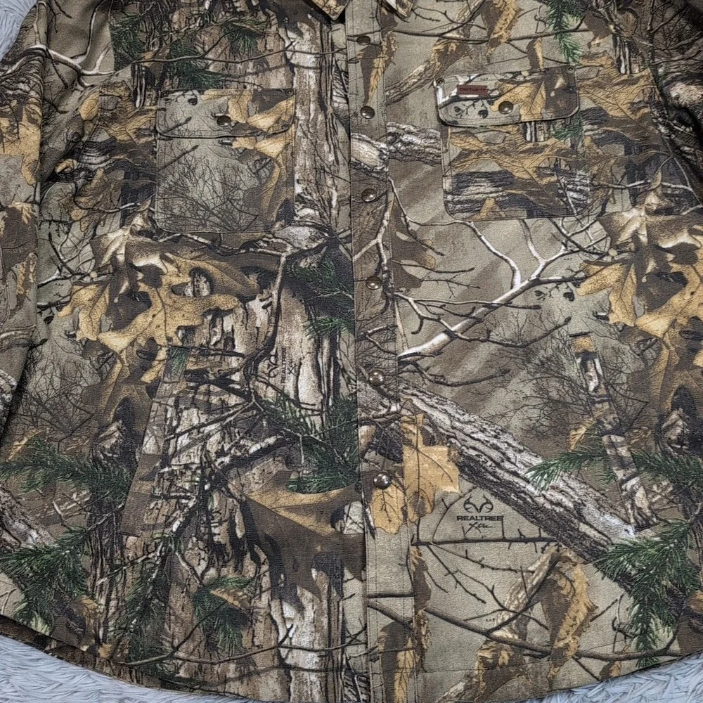 VTG Carhartt Jacket Mens XXL Camo Canvas Woodlands Hunting Barn Chore Realtree